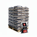 Pallet met zakken Premium houtpellets hardhout van eiken, 975 kg