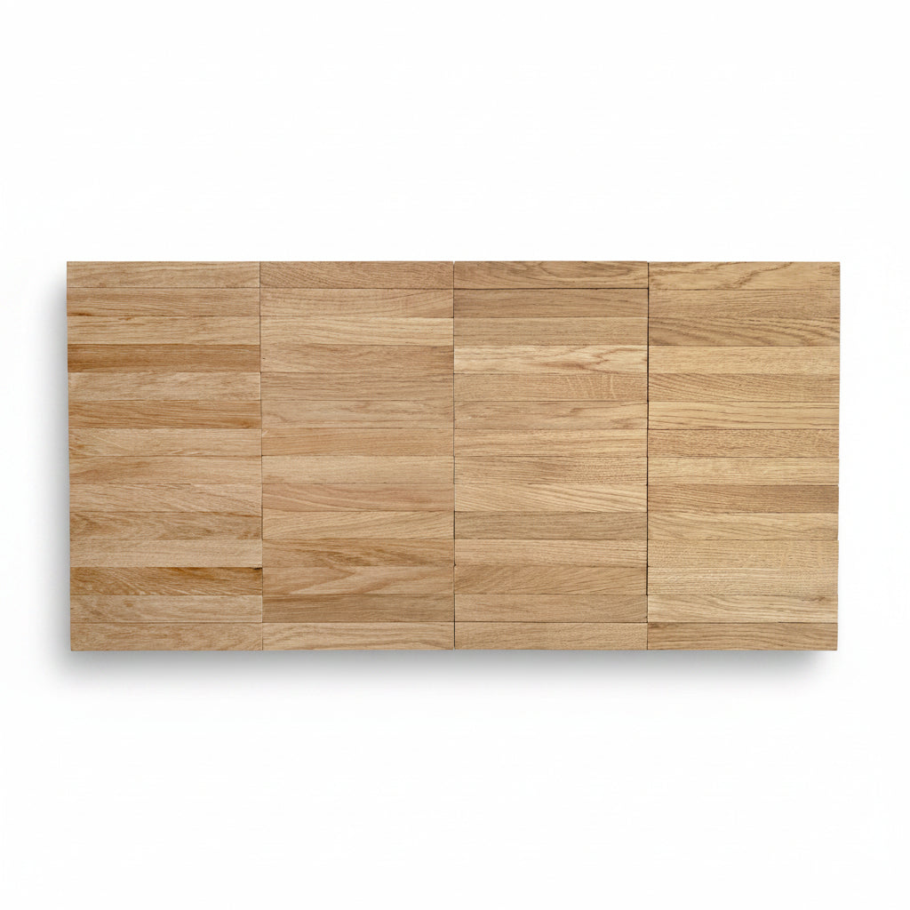 Mosaikparkett Eiche Natur im Parallelverband, 8 mm - Element in der Draufsicht