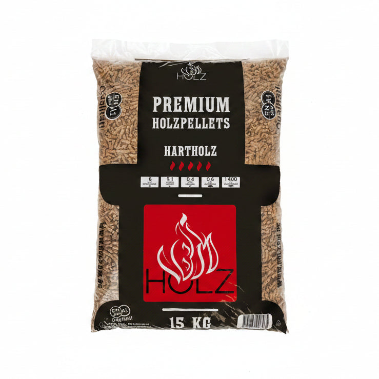 Zak Premium houtpellets hardhout eiken, 15 kg