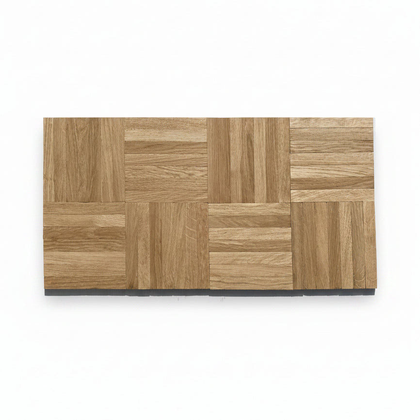 Mosaikparkett Eiche Natur im Würfelverband, 8 mm - Element in der Draufsicht