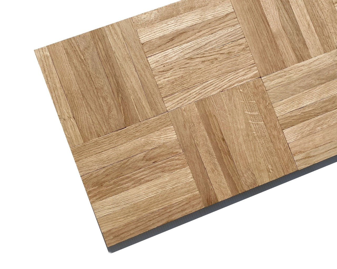 Mosaikparkett Eiche Natur Würfelverband - Element schräg von oben