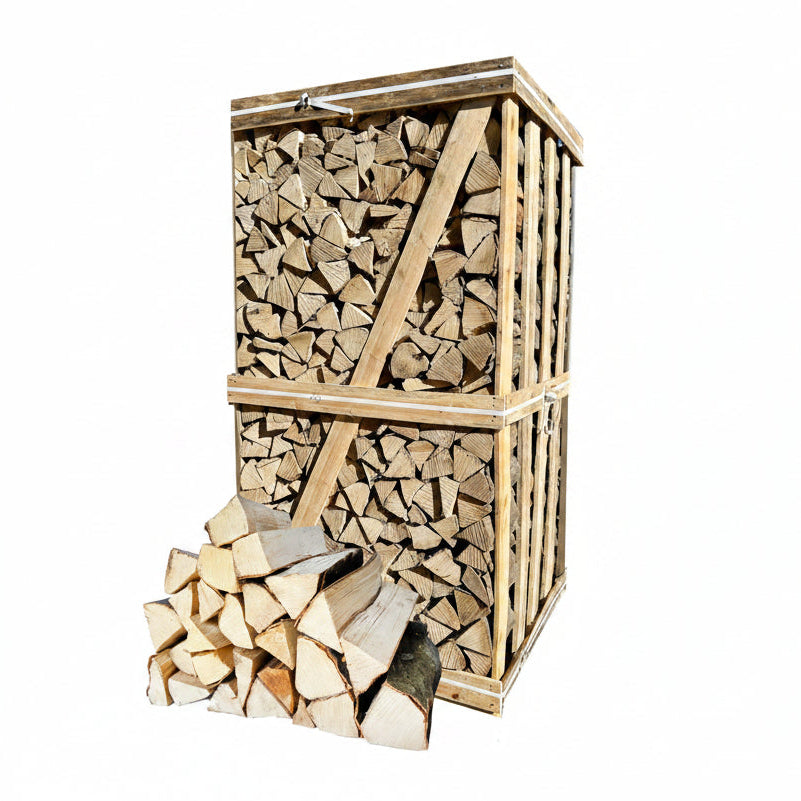 Kaminholz Premium Buche 25 cm - Palette 1,8 Raummeter in der Holzkiste